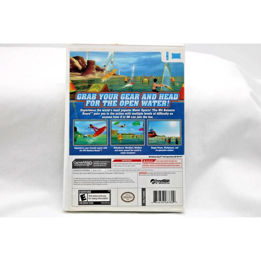 Wii Water‎ Sports (Nintendo Wii, 2009) with manual and case